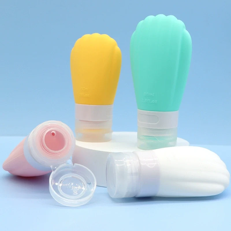 80 ml SCALLOP -stijl siliconen reis cosmetische fles